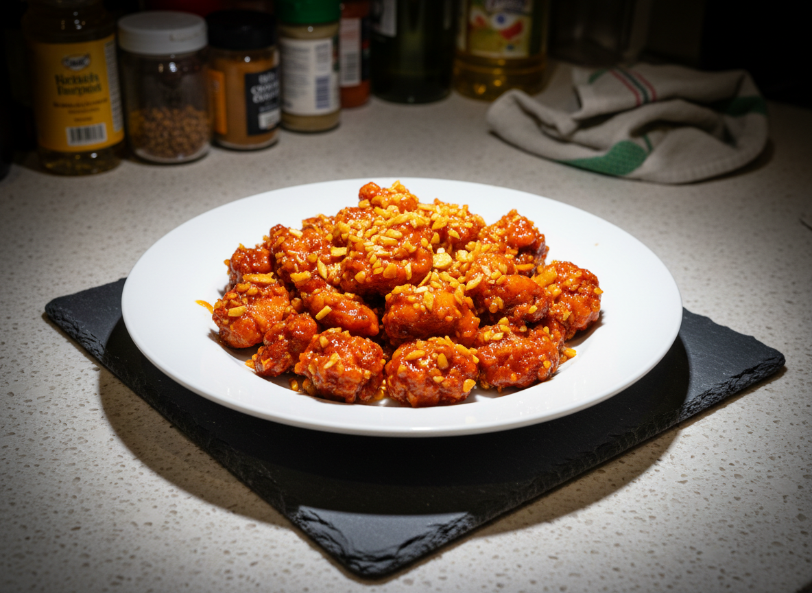 Chili Garlic Chicken Recipe (Indo-Chinese Style)
